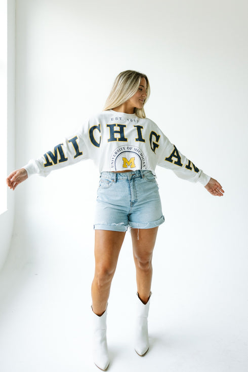 Michigan Phipps Split Cropped Longsleeve
